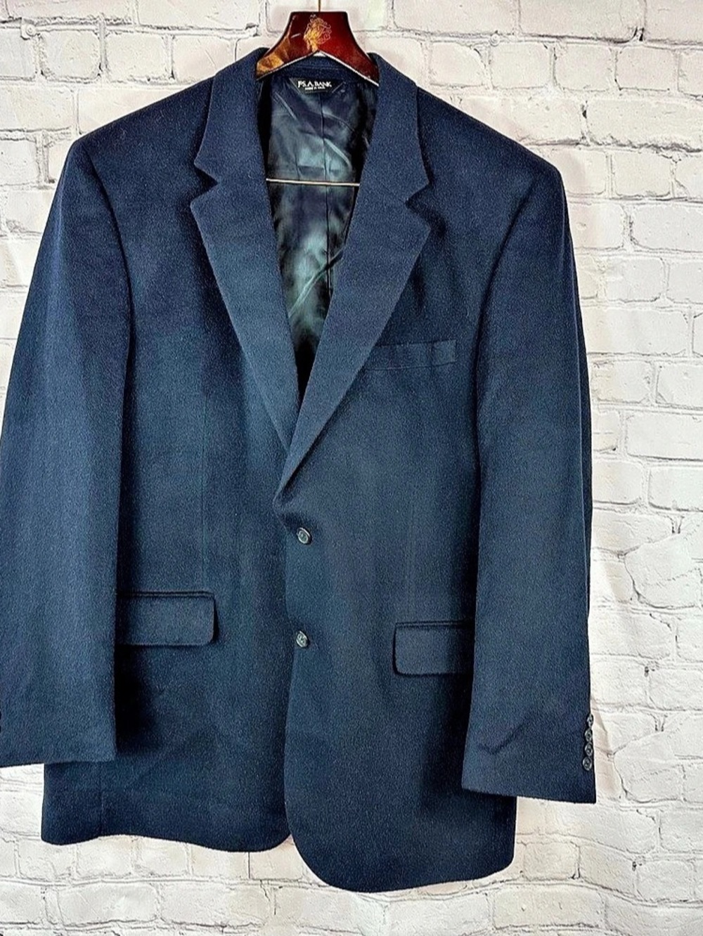 JOS. A. BANK Camelhair Sport Coat Blue Size 44L Like New